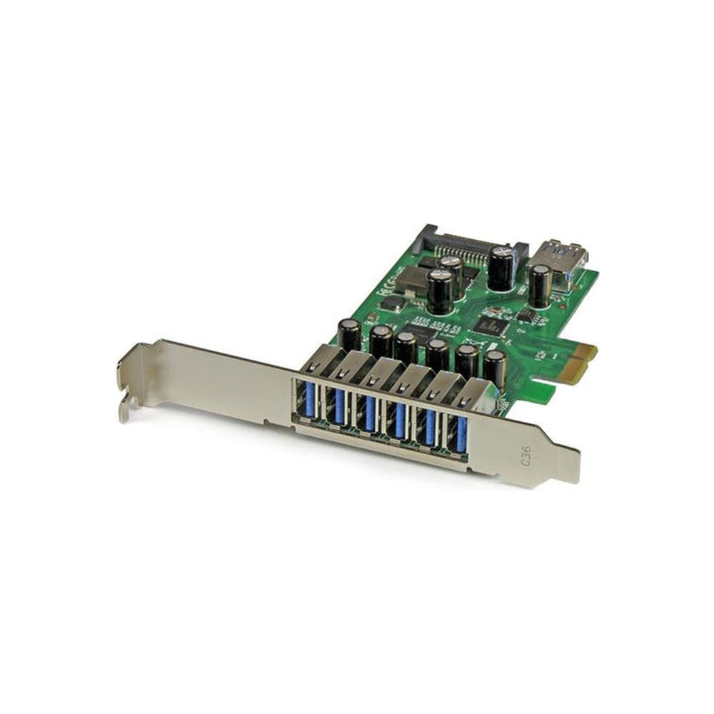 StarTech 7 Port Pcie USB 3.0 Card, Sata Power Required, Uasp