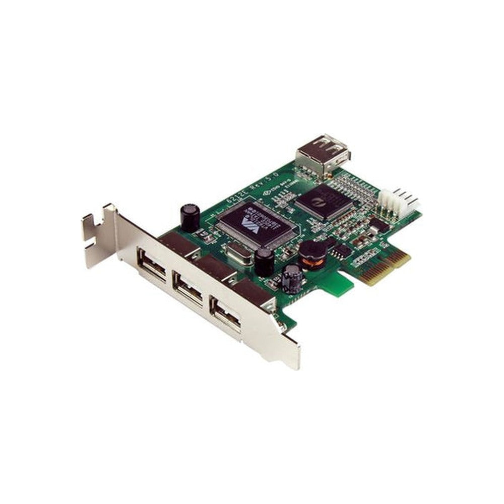 StarTech 4 Port USB 2.0 Pcie Card, Low Profile 2Yr