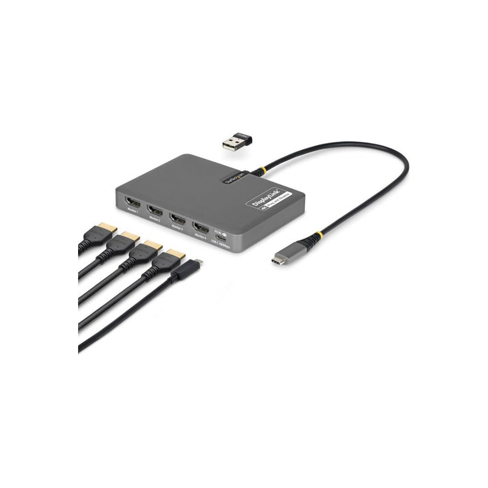 StarTech USB-C Quad-Monitor Workstation Adapter 4K 60Hz HDMI