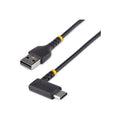 StarTech 1Ft (30Cm) USB-A To USB-C Fast Charging Cable, Rugged, Right-Angled, Charge & Syn