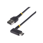 StarTech 1Ft (30Cm) USB-A To USB-C Fast Charging Cable, Rugged, Right-Angled, Charge & Syn