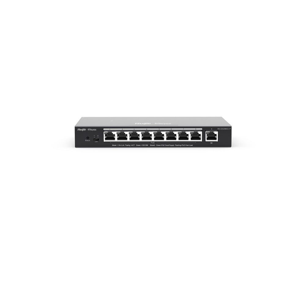 Ruijie Reyee 9 Port Gigabit Smart Cloud Managed Switch, 8 PoE+ (120W)