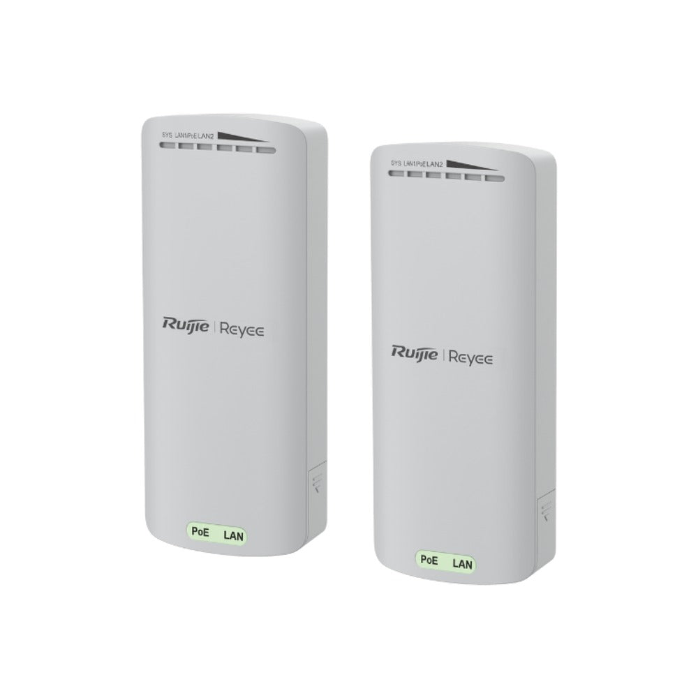 Ruijie Reyee 2.4Ghz Wireless Bridge-2 Prepaired Units-300Mbps 8Dbi 500M 2X Fe-2 Pack