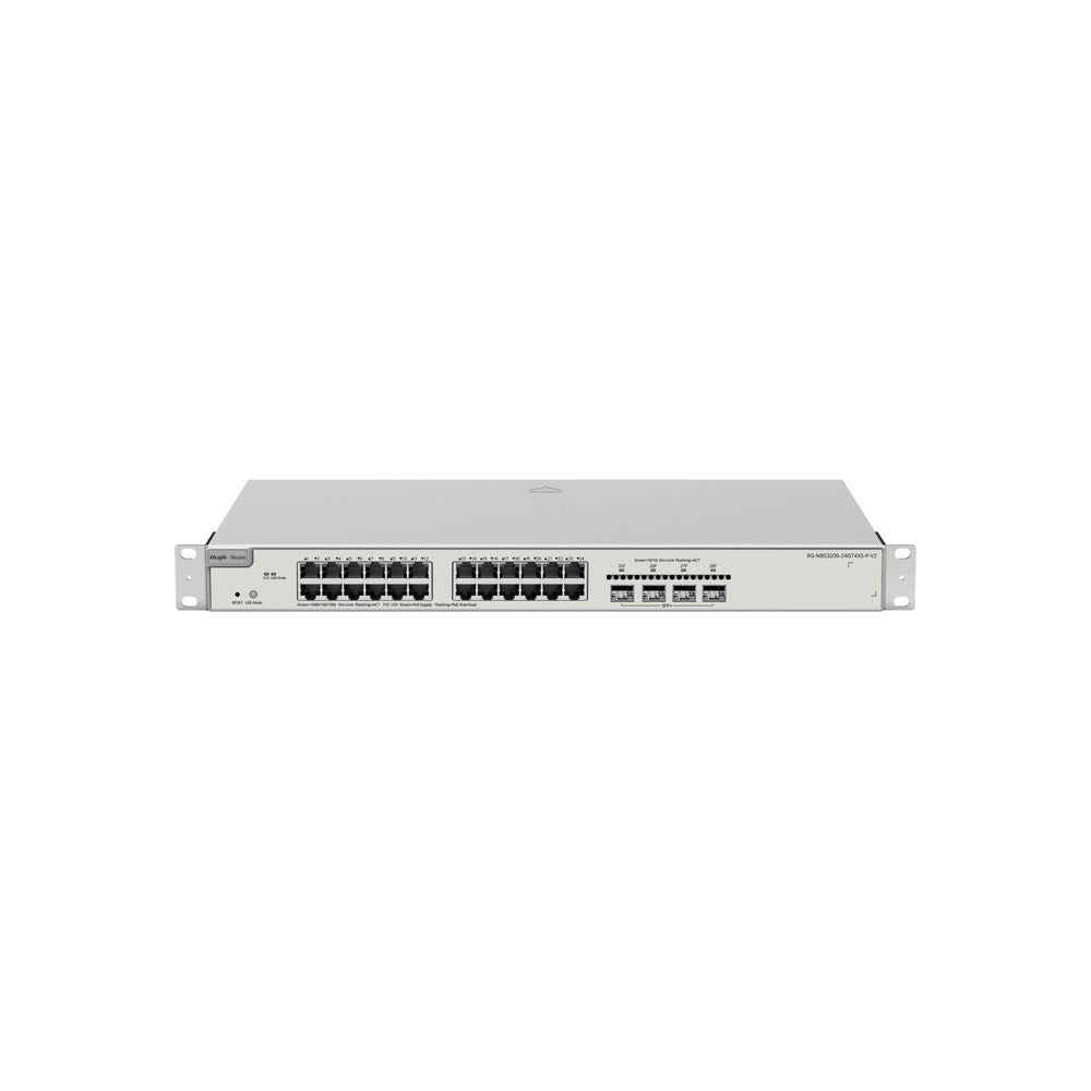 Ruijie Reyee 24P Gigabit Layer 2+ Managed Switch, 24 PoE+ (370W), 24X Ge + 4X 10G Sfp+