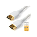 StarTech 1M High Speed HDMI 2.0 Cable, M/M, 4K 60Hz, Ethernet, Rugged, White, Ltw