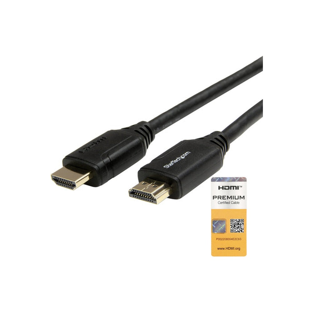 StarTech 2M High Speed HDMI 2.0 Cable, M/M, 4K 60Hz, Ethernet, Rugged, Black, Ltw