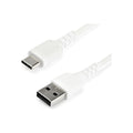 StarTech 1M Usb2.0 To USB-C Cable, Durable, 60W Power Passthrough, White, Ltw