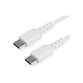 StarTech 1M USB-C 2.0 Cable, Durable, 60W Passthrough, White, Ltw