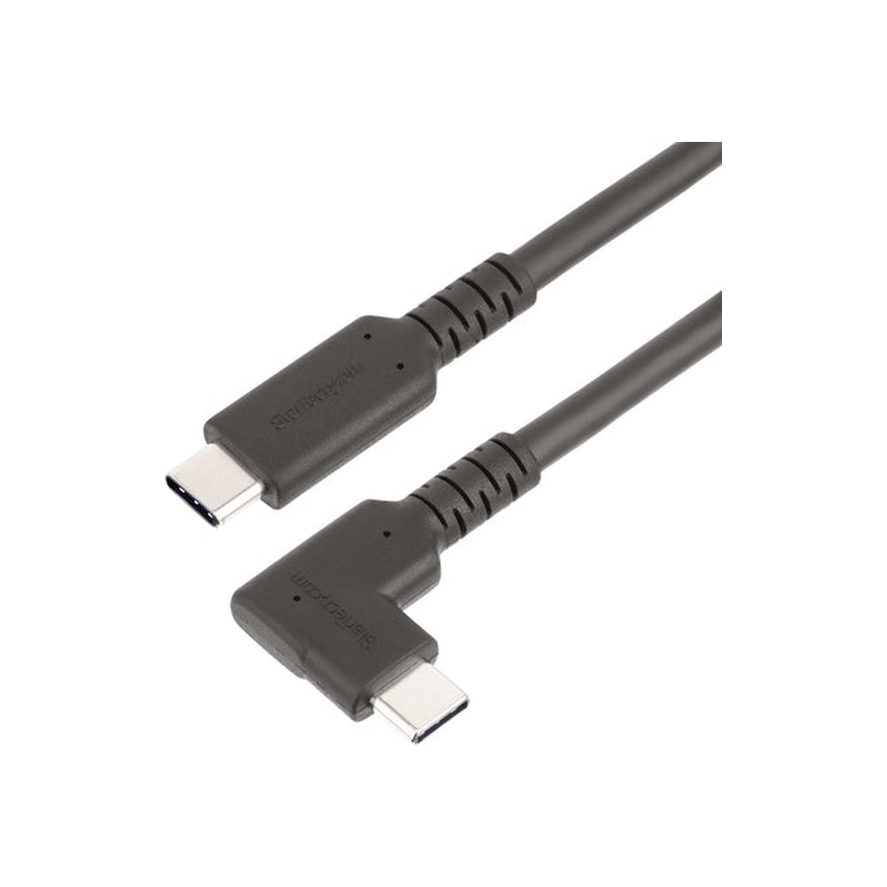 StarTech 2M Rugged Right Angle USB-C Cable USB 5 Gbps, Thunderbolt Compatiable, 4K