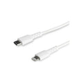 StarTech 1M USB-C To Lightning Charge/Sync Cable, Durable, Mfi, White