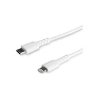 StarTech 1M USB-C To Lightning Charge/Sync Cable, Durable, Mfi, White
