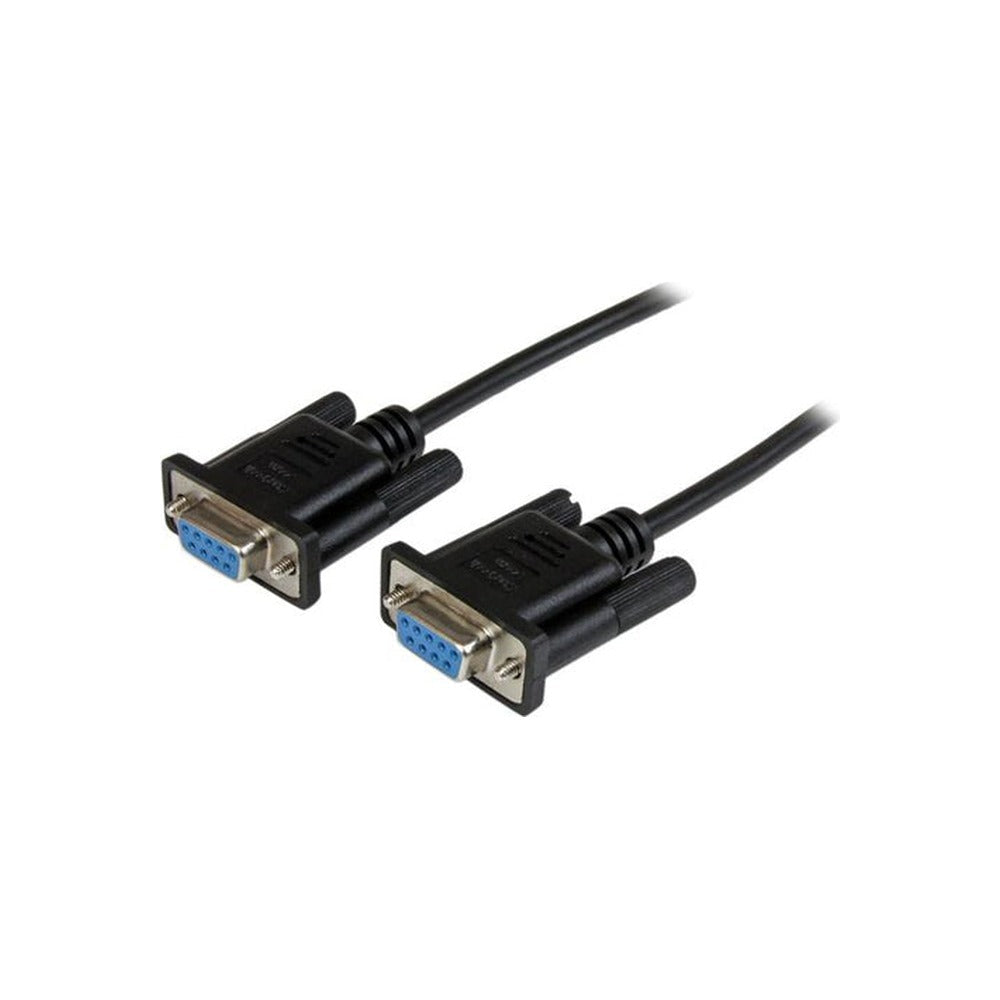 StarTech 1M Black DB9 RS232 Serial Null Modem Cable F/F, Ltw