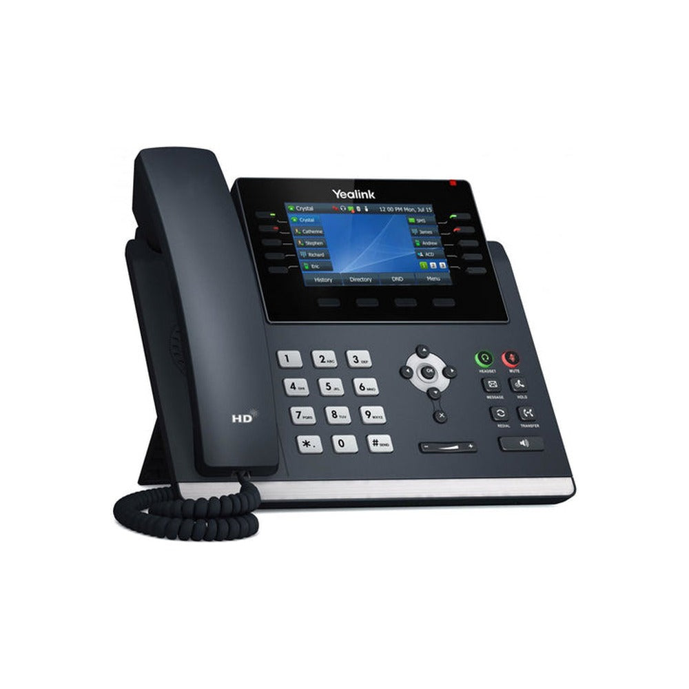 Yealink (Sip-T46U) 16 Line Ip Phone With Handset, 4.3″ LCD Screen