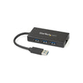 StarTech 3 Port USB 3.0 Hub, W/ GbE, Portable 2Yr