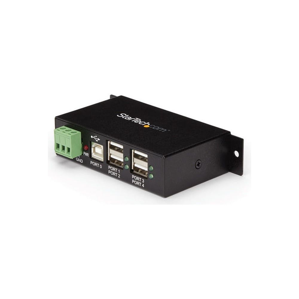 StarTech 4 Port Usb2.0 Hub, Industrial, Metal, ESD Protection, Mount