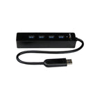 StarTech 4 Port Portable Superspeed USB 3.0 Hub With Built-In Cable 2Yr