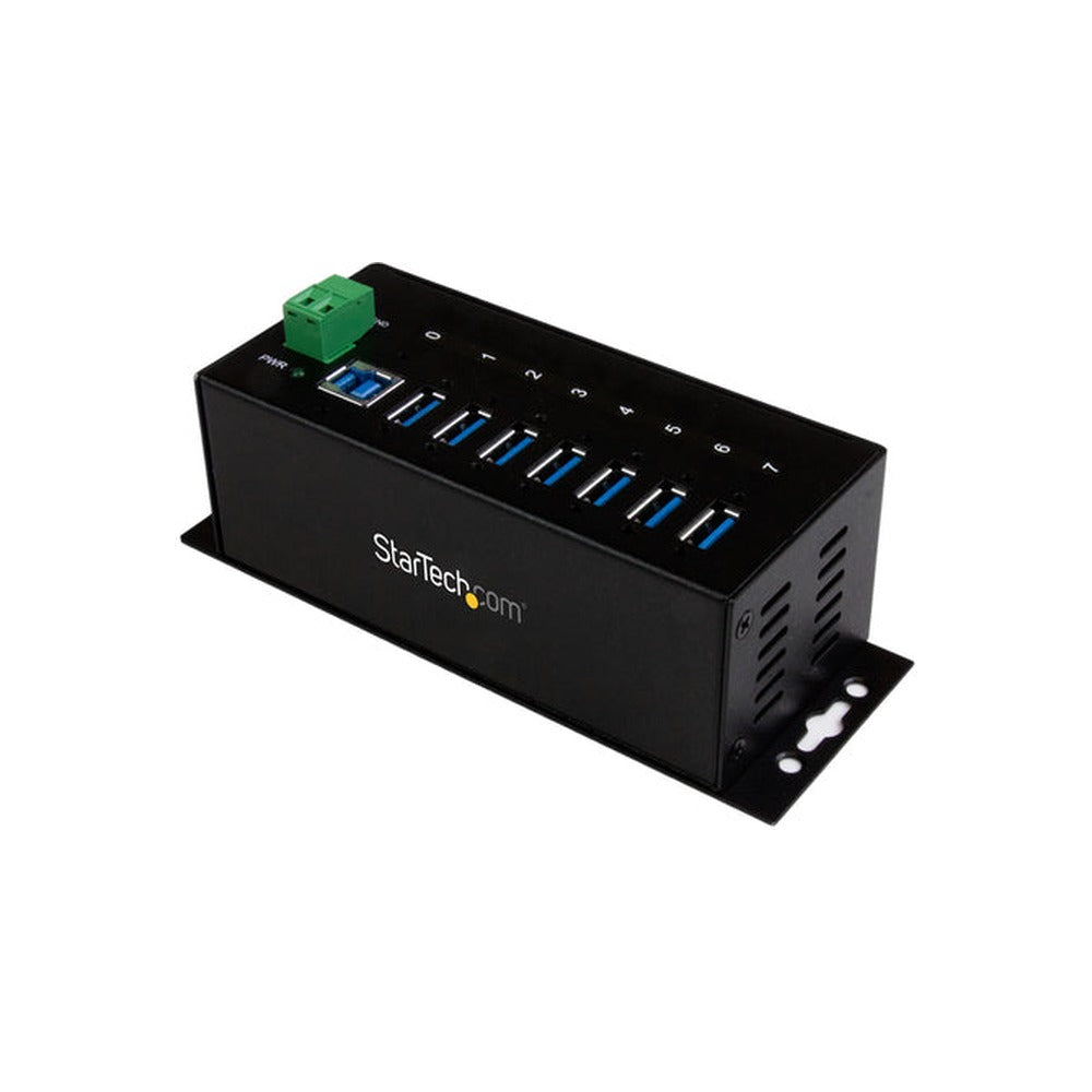 StarTech 7 Port USB 3.0 Hub, Industrial, Metal, ESD & Surge Protection, Mount