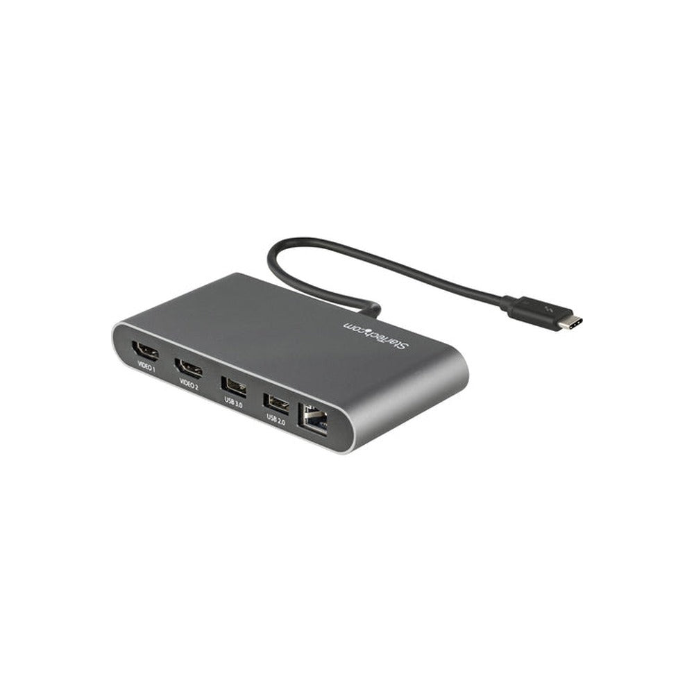 StarTech T/Bolt3 4K Mini Dock, Dual Display, HDMI(2), USB(2), RJ45
