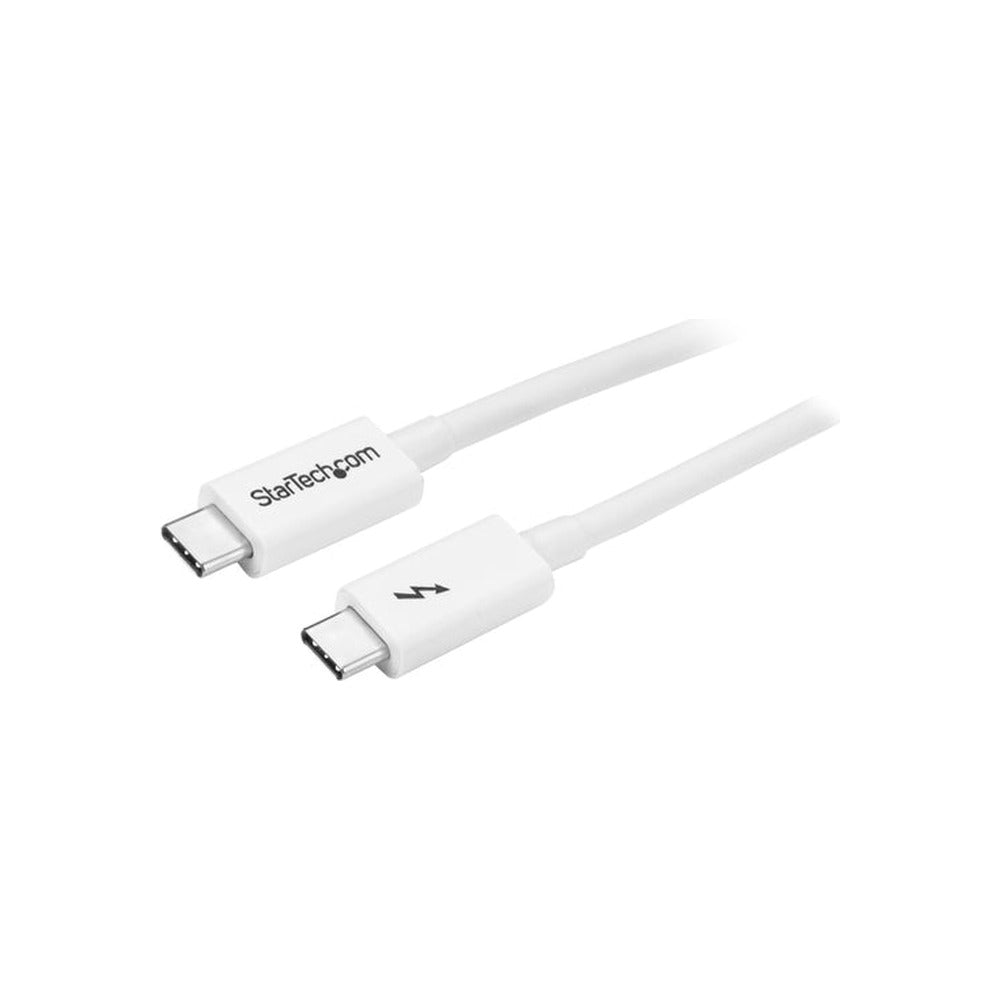 StarTech 1M T/Bolt3 Cable, 20Gbps, 100W Pd, White