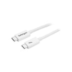 StarTech 1M T/Bolt3 Cable, 20Gbps, 100W Pd, White