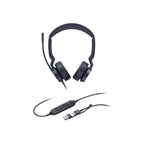 Yealink Wired (UH44) UC Stereoheadset, Noise Cancelling Mic, USB C Native, C To A Adapter
