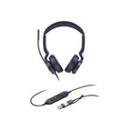 Yealink Wired (UH46) MS Stereoheadset, Noise Cancelling Mic, USB C Native, C To A Adapter
