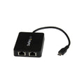 StarTech USB-C To Dual GbE Adapter, USB 3.0(1), Black