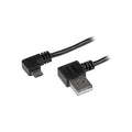 StarTech 1M Micro Usb2.0 A To Micro Usb2.0 B Cable, M/M, Right Angle, Ltw