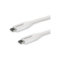 StarTech 4M USB-C 2.0 Cable, 5A Pd, TB 3 Compatible, White