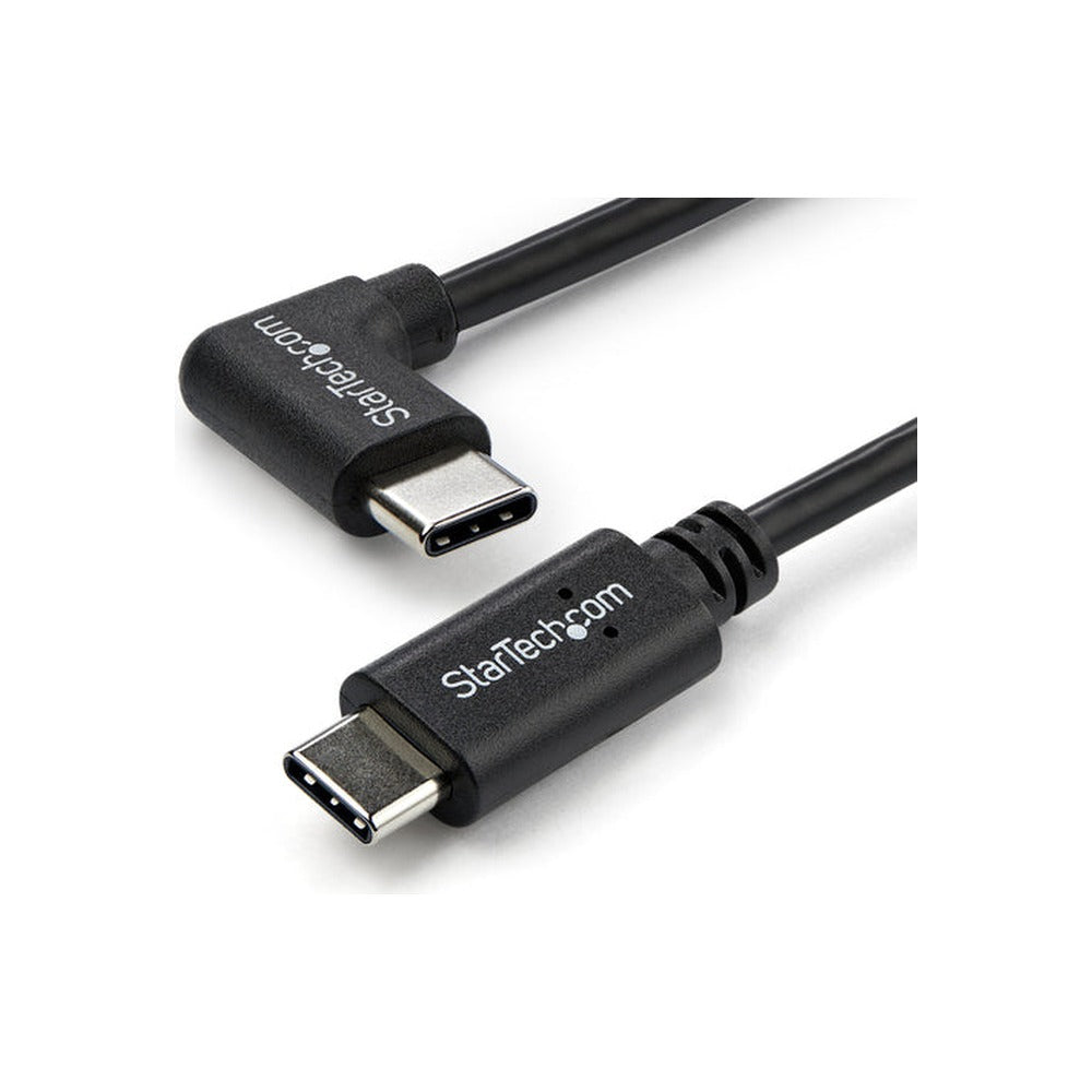 StarTech 1M 3 Ft Right Angle USB-C Cable, M/M, USB 2.0 Ltw