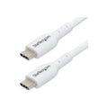 StarTech 2M USB-C Charging Cable, 60W 3A Pd, White, Ltw