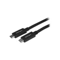 StarTech 1M USB-C 3.0 Cable, TB 3 Compatible, Black