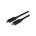 StarTech 1M USB-C 3.1 Cable, 5A Pd, TB 3 Compatible, Black