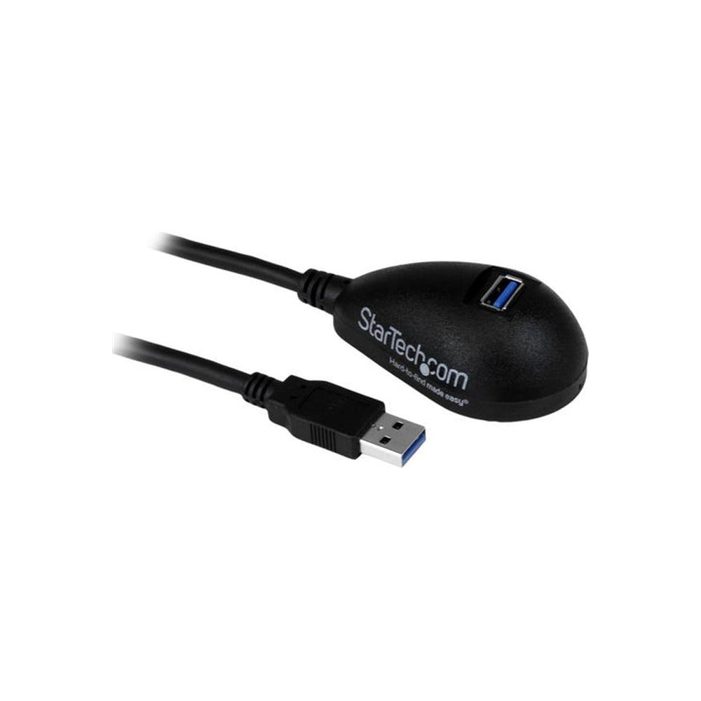 StarTech 1.5M USB 3.0 A To A Extension Cable, M/F, Black, Desktop Base, Ltw