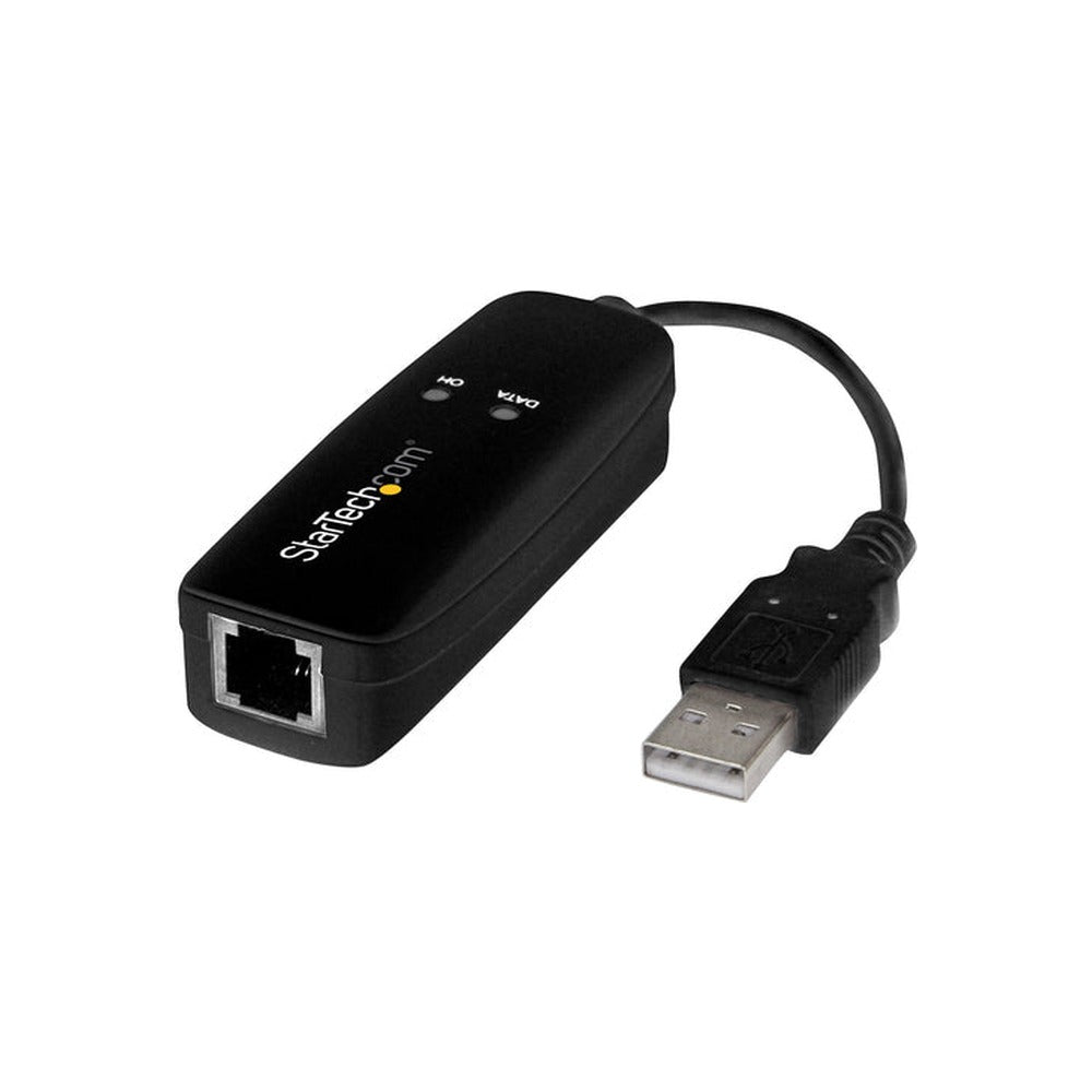 StarTech USB 2.0 Fax Modem 56K V.92 External Hardware Dial Up Adapter 2Yr