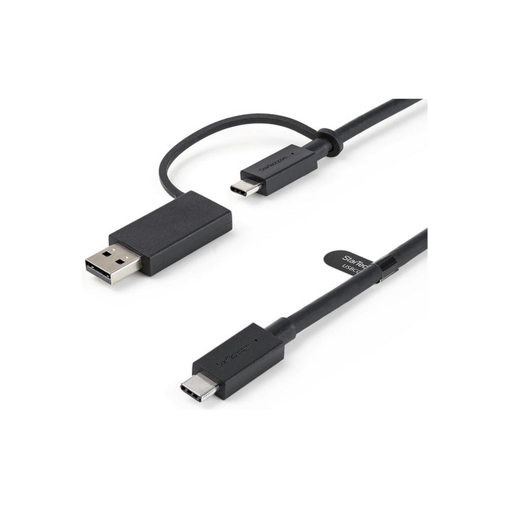 StarTech 0.9M Hybrid USB-C To USB-C Cable W/ USB 3.0-A Adapter, Supports 100W Pd