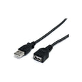 StarTech 2M Usb2.0 A To A Extension Cable, M/F, Black, Ltw