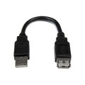 StarTech 0.15M Usb2.0 A Toa Extension Cable, M/F, Black, Ltw