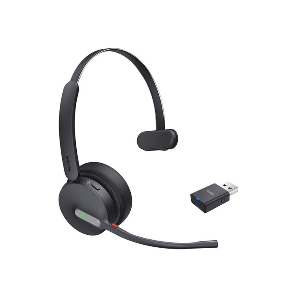 Yealink Bluetooth Dect (WH64) UC Mono Hybrid Headset, Wdd60 Dect Dongle, No Base Station