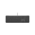 Logitech K620, Wired Kb, USB-C, Graphite, USB Adaptor Sold Separately