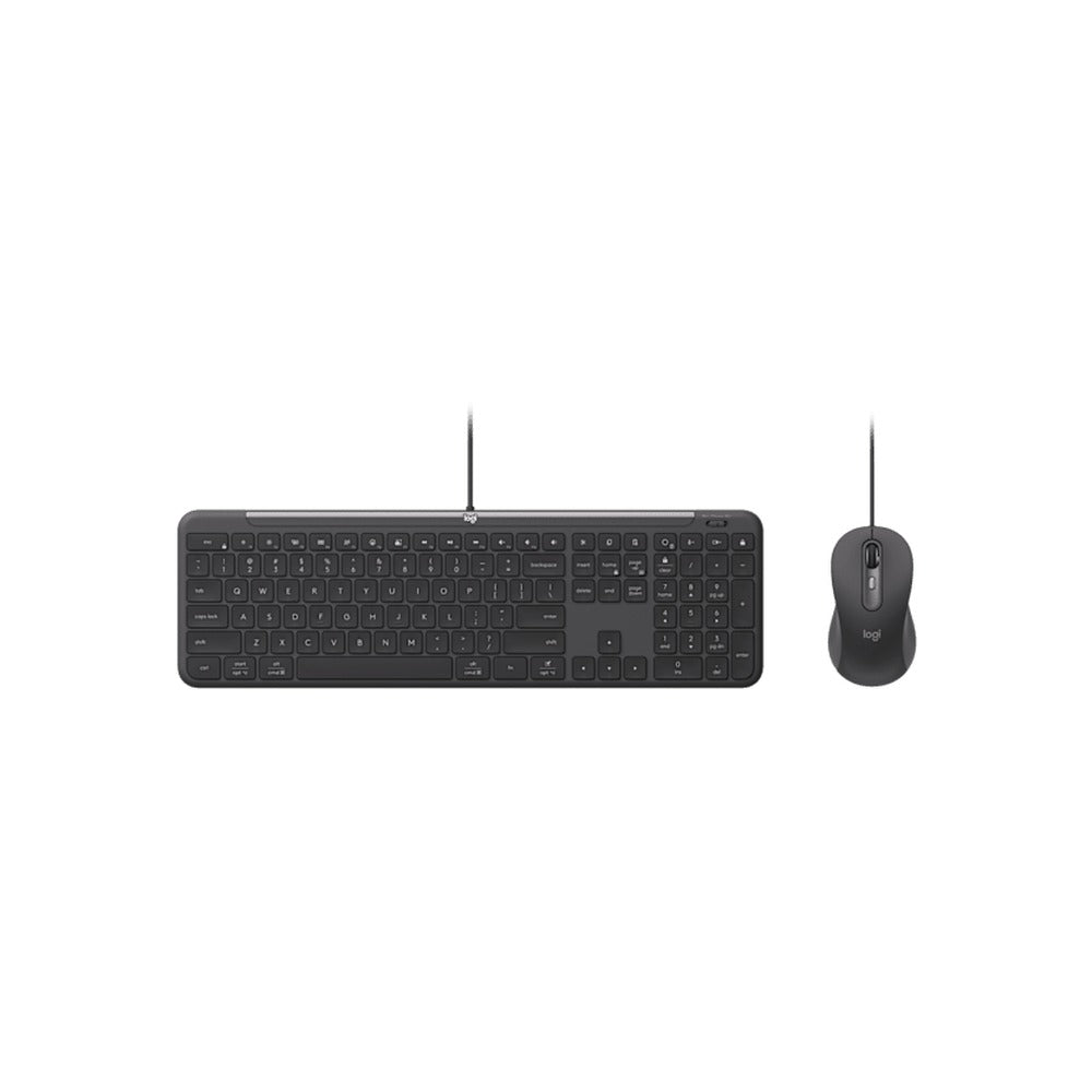 Logitech Mk620, Slim Wired Kb/Mouse Combo For Business USB-C, Graphite