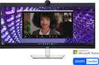 Dell Pro Plus 34″ Curved Monitor, WQHD, USB-C Hub, Webcam, Speakers