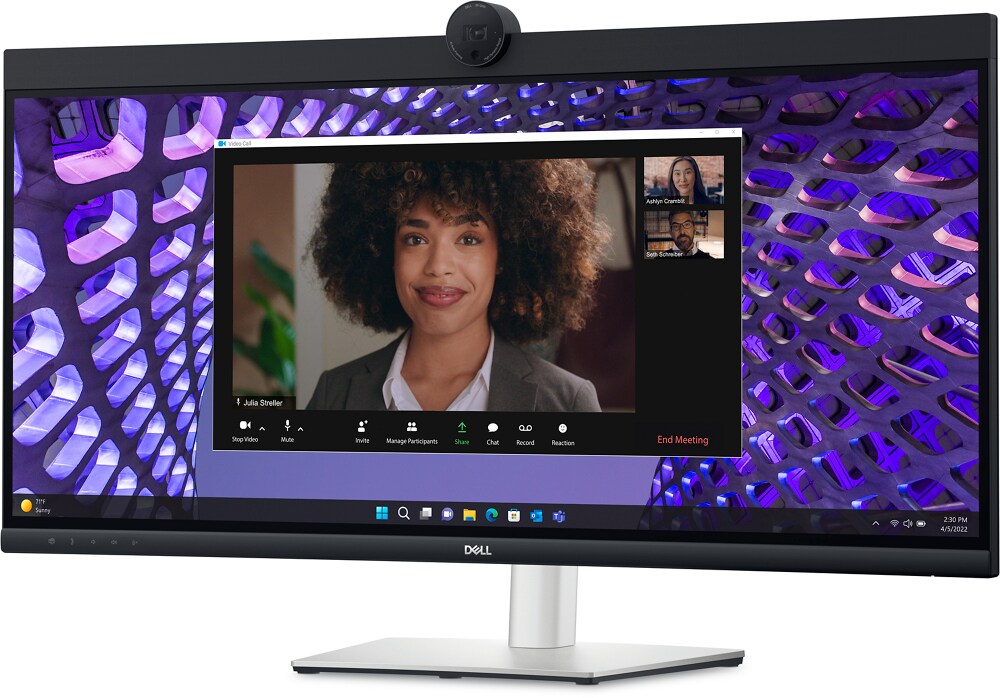 Dell Pro Plus 34″ Curved Monitor, WQHD, USB-C Hub, Webcam, Speakers