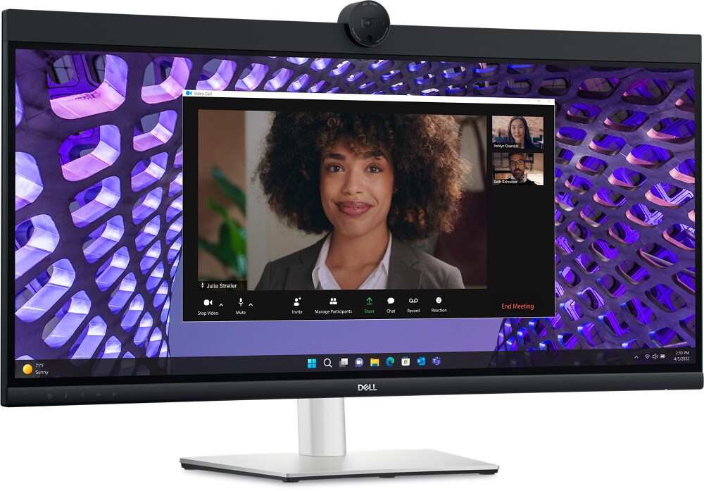 Dell Pro Plus 34″ Curved Monitor, WQHD, USB-C Hub, Webcam, Speakers