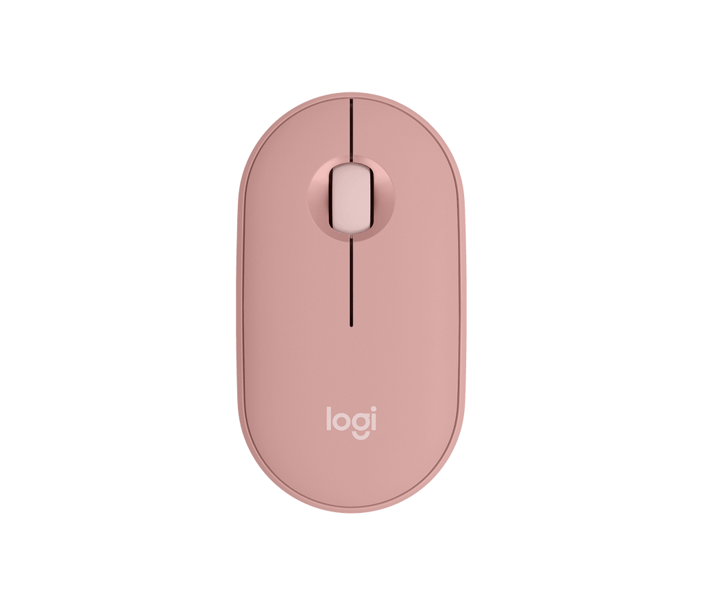 Logitech Pebble Mouse 2 M350S Bluetooth, Multi Device, Tonal Rose
