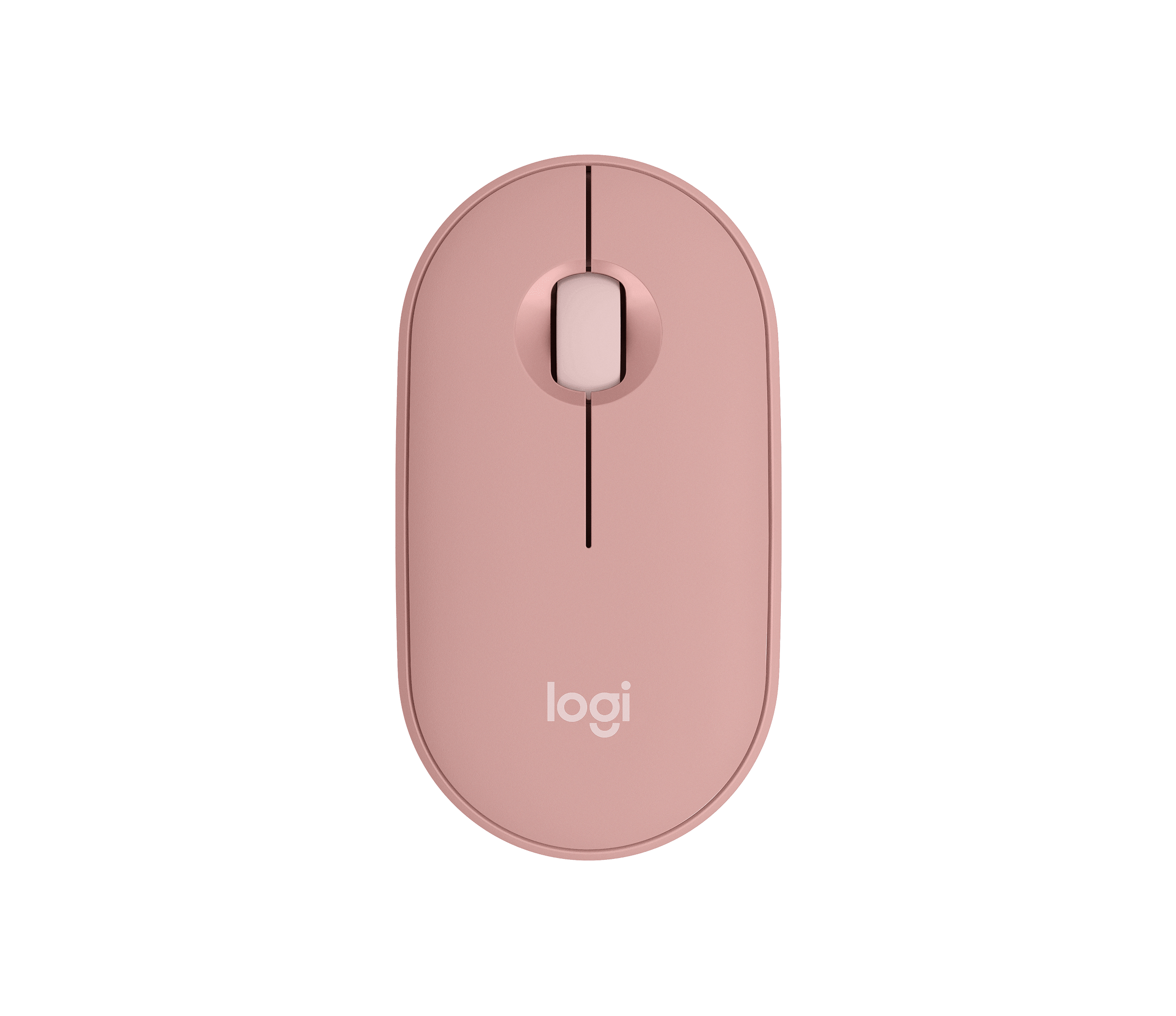 Logitech Pebble Mouse 2 M350S Bluetooth, Multi Device, Tonal Rose