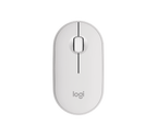 Logitech Pebble Mouse 2 M350S Bluetooth, Multi Device, Tonal White