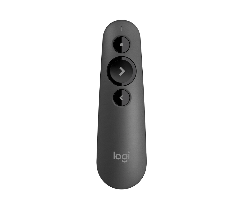 Logitech R500S Wireless Laser Presentation Remote, 2.4Ghz USB Receiver, Black, 20M Range-1Yr