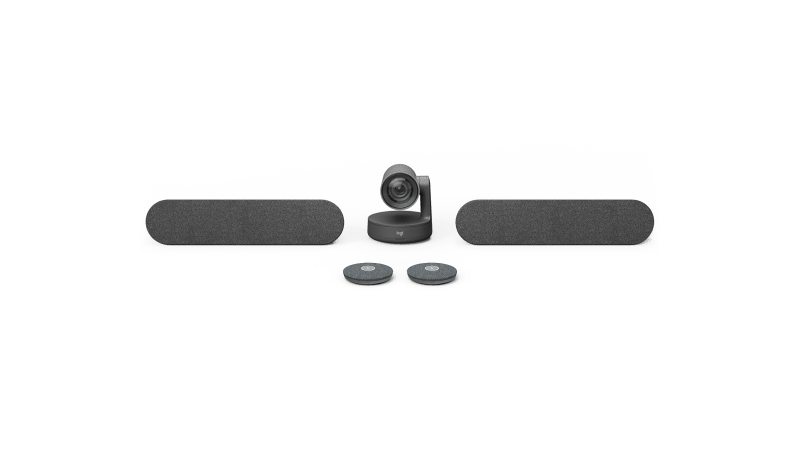 Logitech Rally Plus Hd Conference System Kit, Camera (1), Hub(2), Speaker(2), Mic Pod(2)