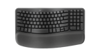 Logitech Wave Keys For Business Ergonomic Keyboard, Logibolt, Bluetooth, Graphite